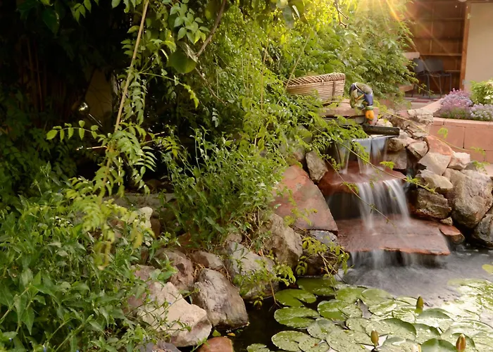 Relax At Artist's Secret Garden, Koi Pond & Jacuzzi, 4 Big Groups *